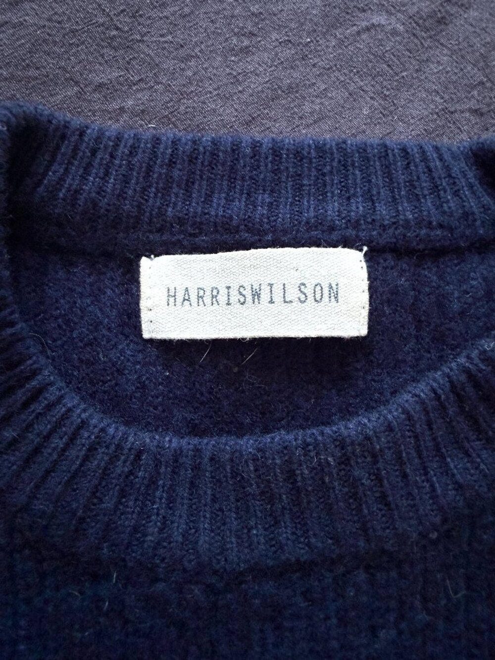 Harris Wilson II Wool&Cashmere II Navy Crewneck Sweater (Women, fits like small)